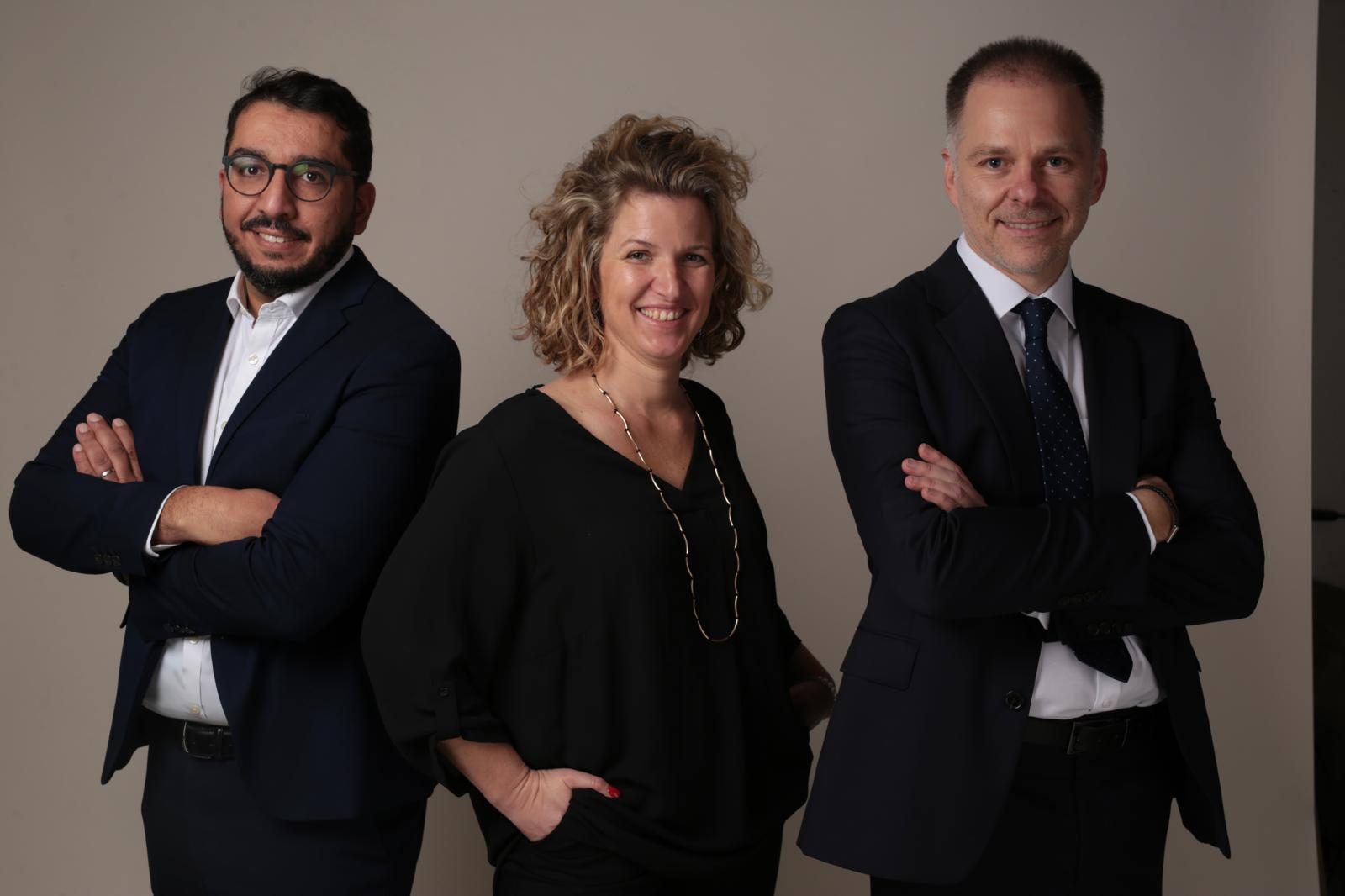 Équipe Azalée Patrimoine - Vision d'ensemble équipe diversifiée (4 personnes)